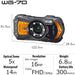 Ricoh WG-70 Orange Waterproof Digital Camera 16MP, Black