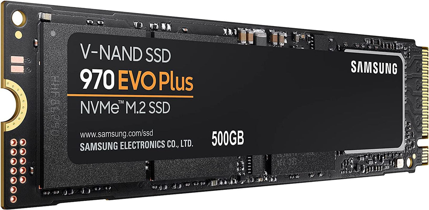 Samsung 970 EVO plus 500 GB Pcie Nvme M.2 (2280) Internal Solid State Drive (SSD) (MZ-V7S500), Black