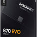 Samsung SSD 870 EVO, 2 TB, Form Factor 2.5”, Intelligent Turbo Write, Magician 6 Software, Black