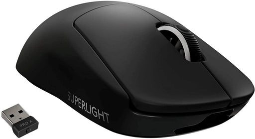 Logitech G PRO X SUPERLIGHT Wireless Gaming Mouse, HERO 25K Sensor, Ultra-Light with 63G, 5 Programmable Buttons, 70 Hours Battery Life, Zero Additive PTFE Feet, Pc/Mac - Black