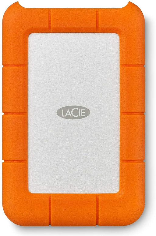 Lacie Rugged Mini, 1TB, 2.5", Portable External Hard Drive, for PC and Mac, Shock, Drop and Pressure Resistant, 2 Year Rescue Services (LAC301558)