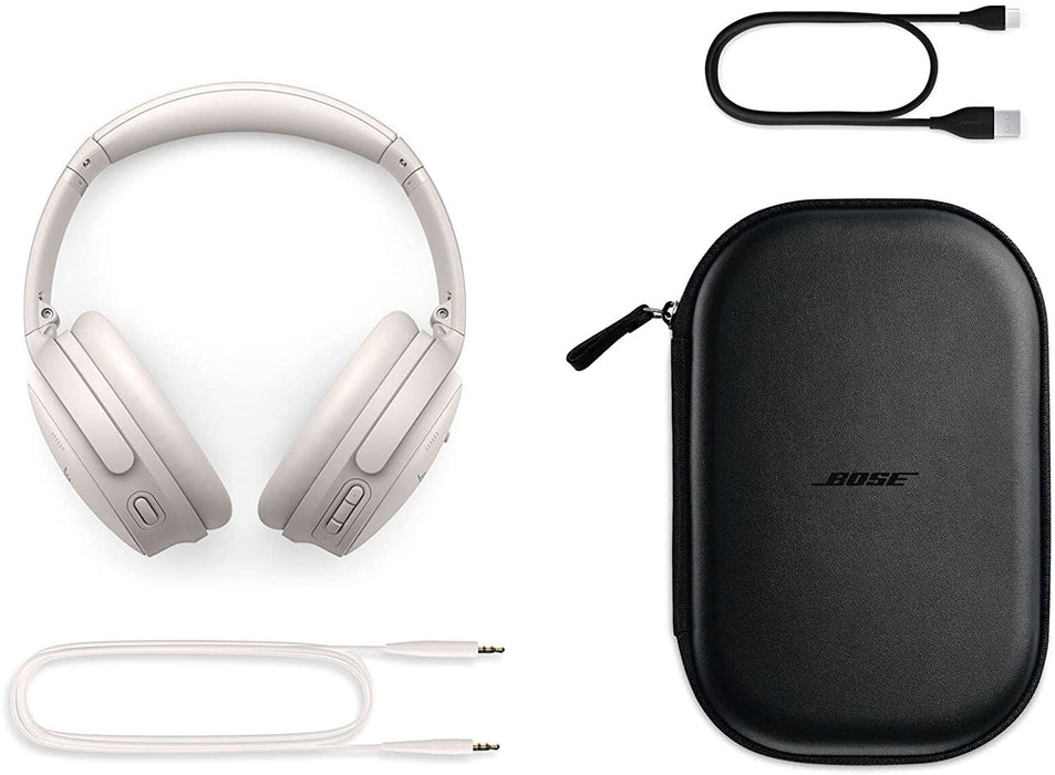 Bose Quietcomfort® 45 Bluetooth Wireless Noise Cancelling Headphones with Microphone for Phone Calls - White Smoke