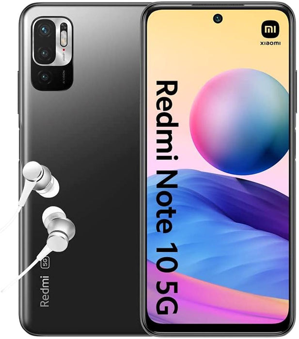 Xiaomi Redmi Note 10 5G - Smartphone 4 GB+128 GB, 90Hz 6.5” Dotdisplay, Mediatek Dimensity 700 5G, 48MP+2MP+2MP Triple Camera, 5000Mah, Graphite Gray (UK Version+2 Year Xiaomi Warranty)