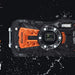 Ricoh WG-70 Orange Waterproof Digital Camera 16MP, Black