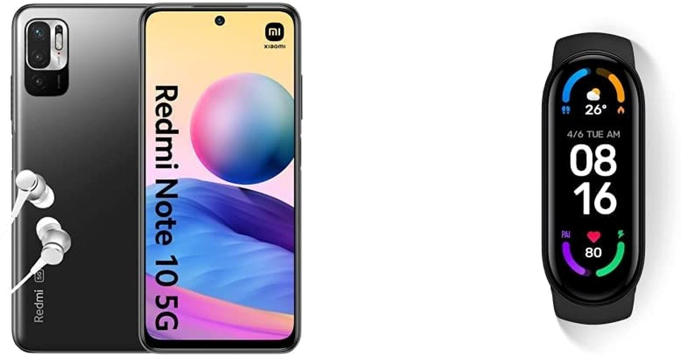 Xiaomi Redmi Note 10 5G - Smartphone 4 GB+128 GB, 90Hz 6.5” Dotdisplay, Mediatek Dimensity 700 5G, 48MP+2MP+2MP Triple Camera, 5000Mah, Graphite Gray (UK Version+2 Year Xiaomi Warranty)