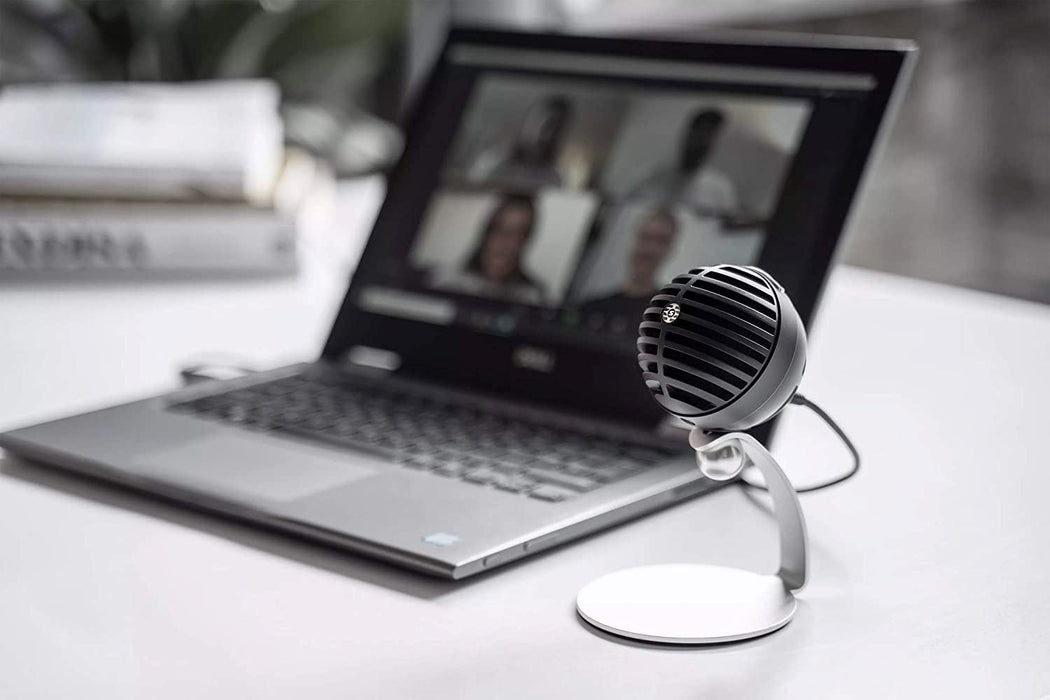 Shure MV5C Home Office Microphone, USB Conferencing Microphone for Mac & PC, Crystal Clear Voice & Call, Durable & Portable Design, Quick & Easy Setup, Works with Team, Zoom & Others - Black