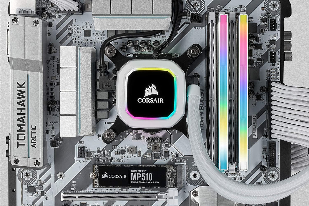 Corsair Vengeance RGB PRO SL 32GB (2X16Gb) DDR4 3600Mhz C18, Illuminated Desktop Memory Kit (10 Individually Addressable RGB Leds, Wide Compatibility, Optimised for Bandwidth & Response Times) White