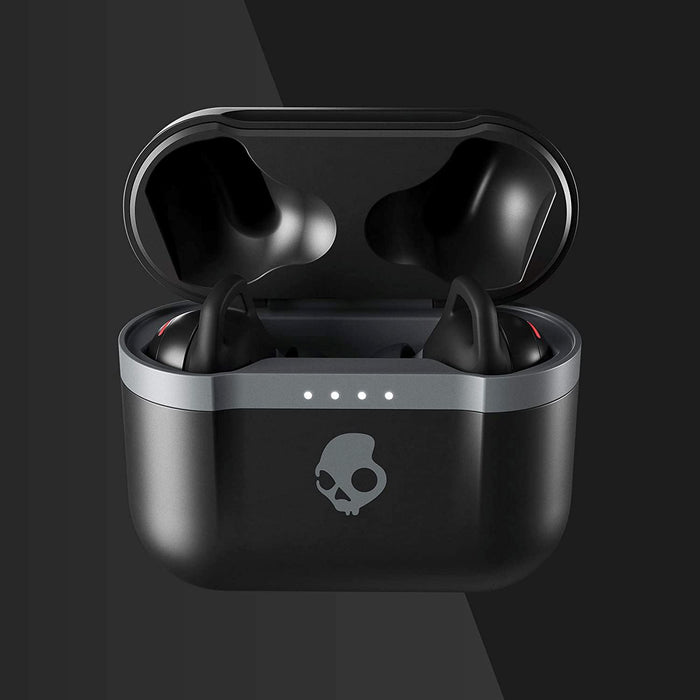 Skullcandy Indy Evo In-Ear Headphones True Wireless via Bluetooth, IP55 Sweat, Water, and Dust Resistant, up to 30 Hours of Total Battery - True Black