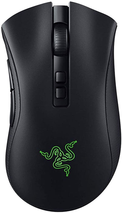 Razer Deathadder V2 Pro - Wireless Gaming Mouse with Ergonomic Comfort (Optical Switches, Optical Focus + 20K Sensor, Speedflex Cable, Integrated Memory, Programmable) Black