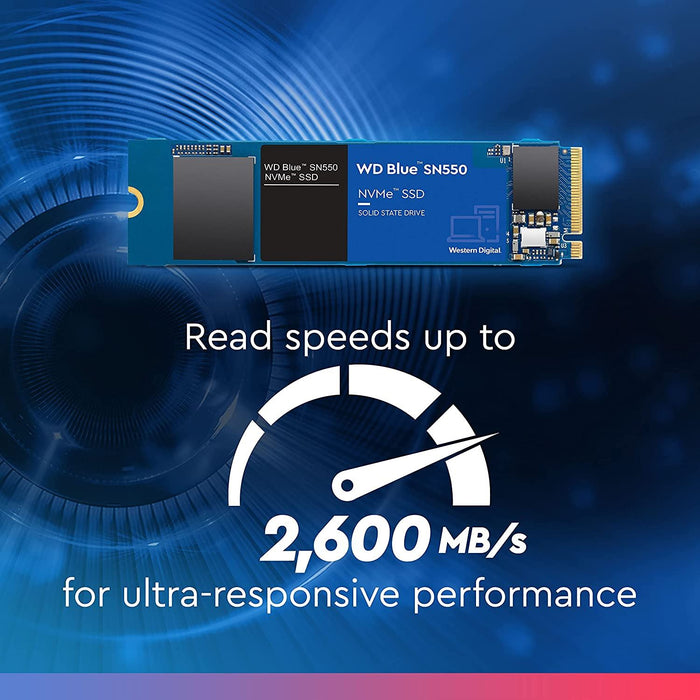 WD_BLUE SN550 2TB M.2 2280 Pcie Gen3 Nvme up to 2600 Mb/S Read Speed