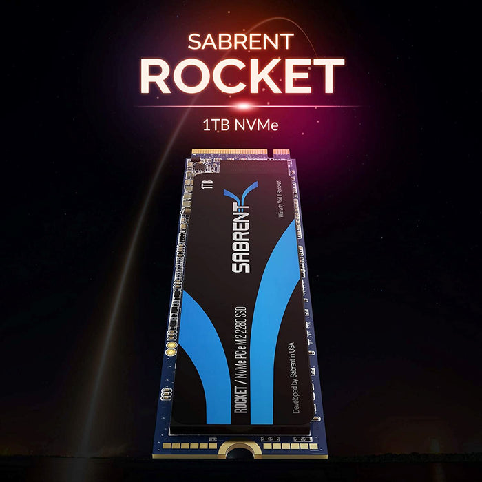 Sabrent 1TB Rocket Nvme Pcie M.2 2280 Internal SSD High Performance Solid State Drive (SB-ROCKET-1TB)