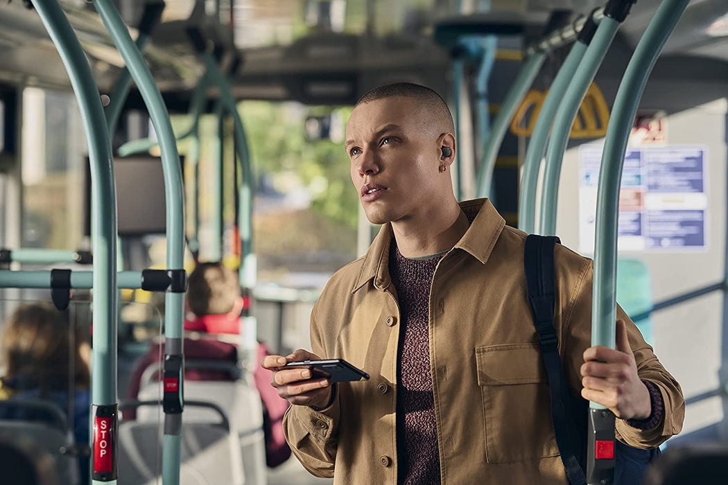 Sony Linkbuds - New Concept Open Ring Design Allows Conversations without Removing Earbuds and to Stay Safe While Running - Grey