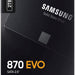 Samsung SSD 870 EVO, 2 TB, Form Factor 2.5”, Intelligent Turbo Write, Magician 6 Software, Black