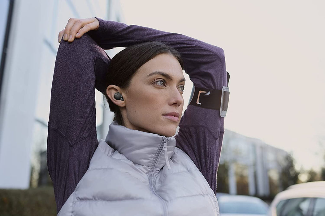 Sony Linkbuds - New Concept Open Ring Design Allows Conversations without Removing Earbuds and to Stay Safe While Running - Grey