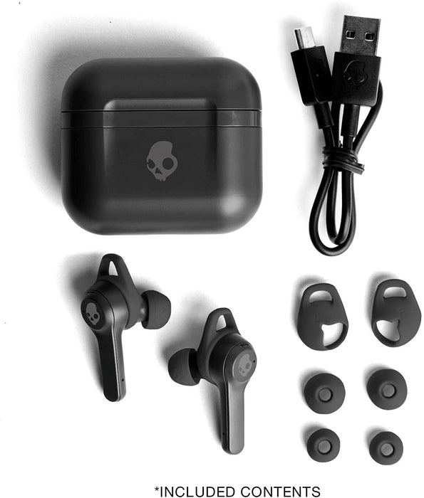 Skullcandy Indy ANC True Wireless Earbuds, Active Noise Cancelling, Wireless Charging 32 Hours Battery Life - True Black