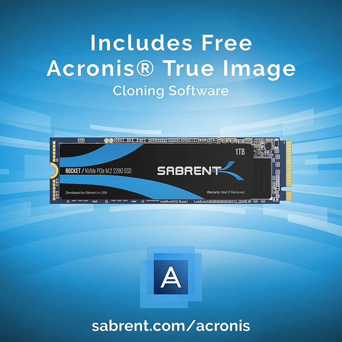 Sabrent 1TB Rocket Nvme Pcie M.2 2280 Internal SSD High Performance Solid State Drive (SB-ROCKET-1TB)