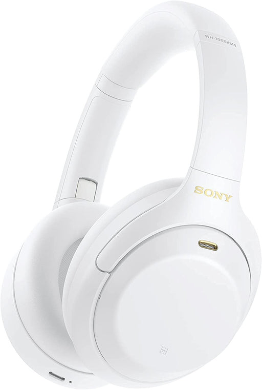 Sony WH-1000XM4 Noise Cancelling Wireless Headphones - 30 Hours Battery Life - over Ear Style - Optimised for Alexa and Google Assistant - Built-In Mic - Silent White (Limited Edition)