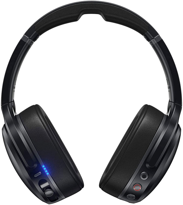 Skullcandy Crusher ANC Bluetooth Wireless Over-Ear Headphones, Noise Cancellation, Adjustable Bass, and Personalised Sound, up to 24 Hours Battery Life - Black