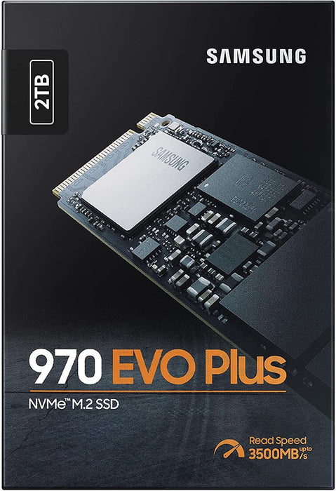 Samsung 970 EVO plus 2 TB Pcie Nvme M.2 (2280) Internal Solid State Drive (SSD) (MZ-V7S2T0) , Black