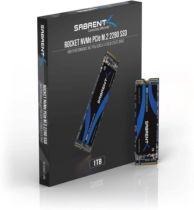 Sabrent 1TB Rocket Nvme Pcie M.2 2280 Internal SSD High Performance Solid State Drive (SB-ROCKET-1TB)