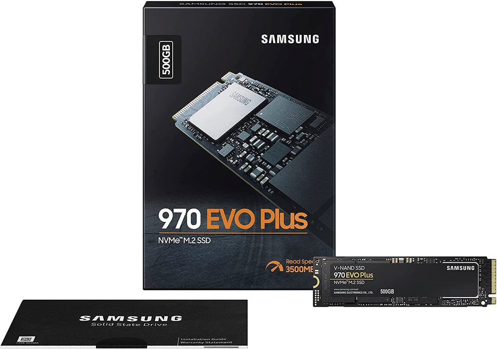 Samsung 970 EVO plus 500 GB Pcie Nvme M.2 (2280) Internal Solid State Drive (SSD) (MZ-V7S500), Black