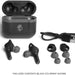 Skullcandy Indy Evo In-Ear Headphones True Wireless via Bluetooth, IP55 Sweat, Water, and Dust Resistant, up to 30 Hours of Total Battery - True Black