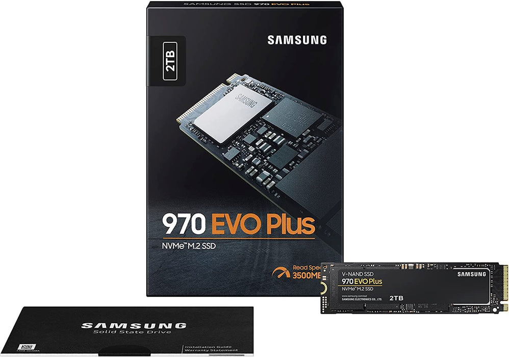 Samsung 970 EVO plus 2 TB Pcie Nvme M.2 (2280) Internal Solid State Drive (SSD) (MZ-V7S2T0) , Black