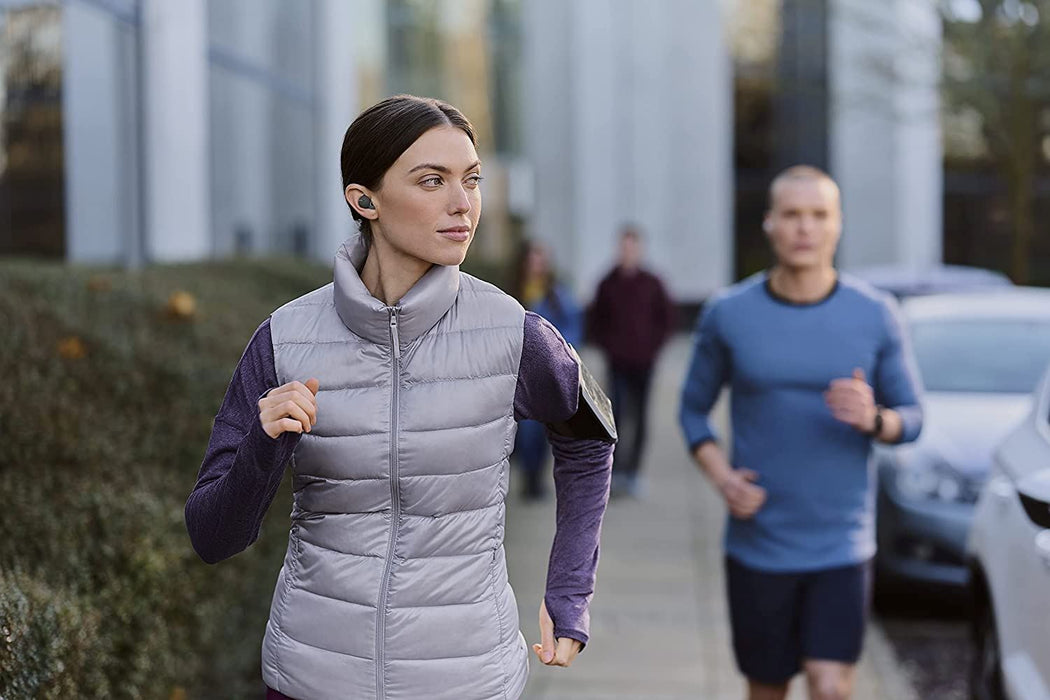 Sony Linkbuds - New Concept Open Ring Design Allows Conversations without Removing Earbuds and to Stay Safe While Running - Grey