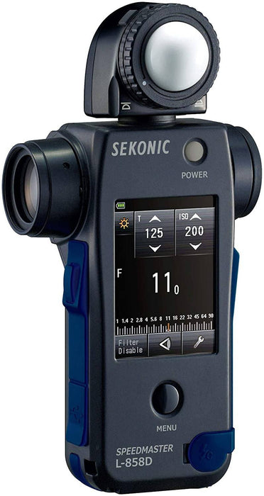 Sekonic L-858D SPEEDMASTER Digital Light Meter - Black/Blue