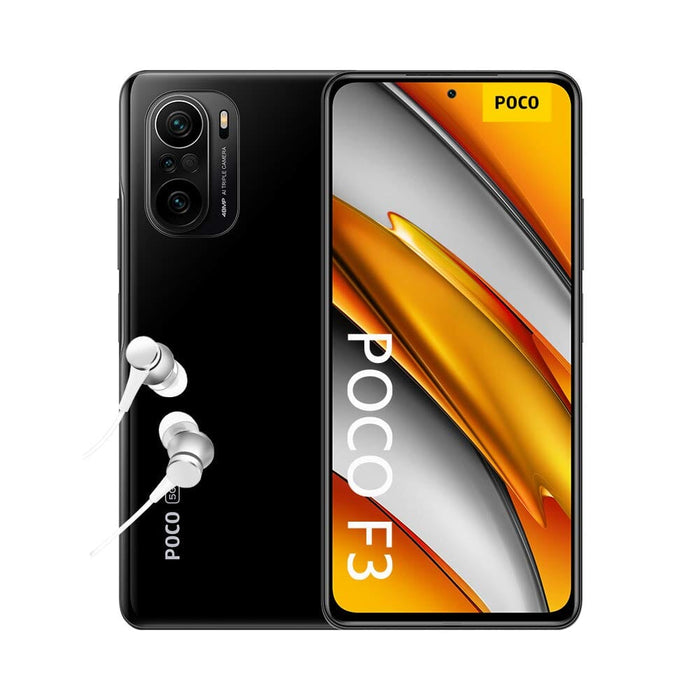 POCO F3 5G - Smartphone 8+256GB Night Black , 6.67 inch 120Hz AMOLED Dotdisplay (UK Version + 2 Years Warranty)