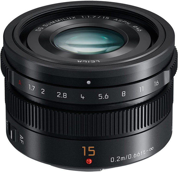 Panasonic  15mm F1.7 ASPH Lens - Black