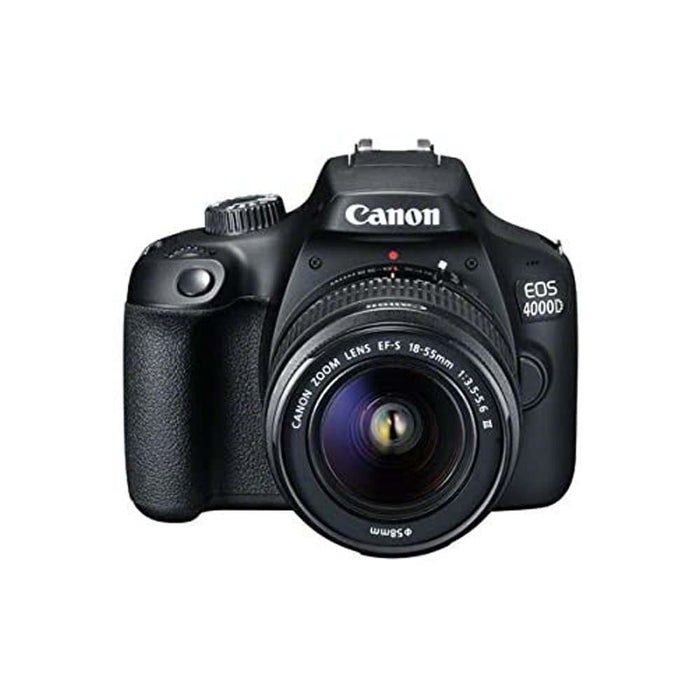 Canon EOS 4000D DSLR Camera and EF-S 18-55 mm f/3.5-5.6 III Lens - Black