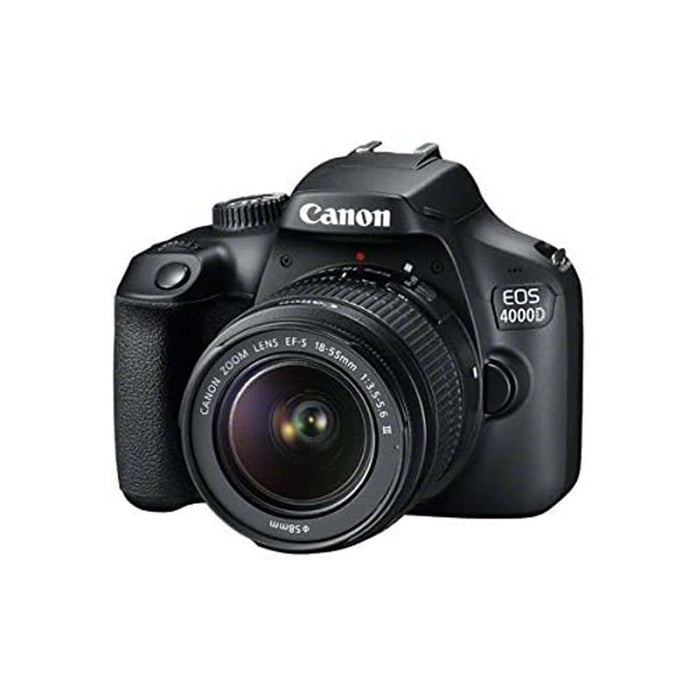 Canon EOS 4000D DSLR Camera and EF-S 18-55 mm f/3.5-5.6 III Lens - Black