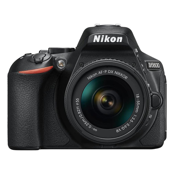 Nikon D5600 + AF-P 18-55 VR DSLR Camera - Black