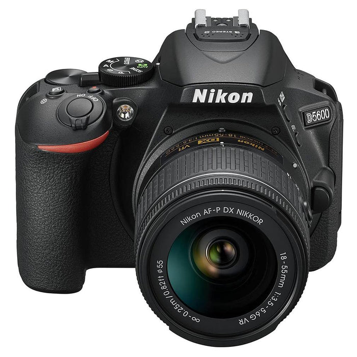 Nikon D5600 + AF-P 18-55 VR DSLR Camera - Black