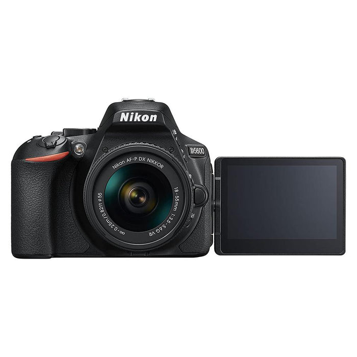 Nikon D5600 + AF-P 18-55 VR DSLR Camera - Black