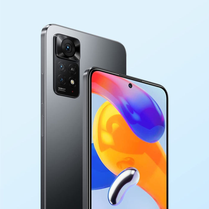 Xiaomi Redmi Note 11 Pro 5G - Smartphone 6+128GB, 6.67” 120Hz FHD+ AMOLED DotDisplay, Snapdragon 695, 108MP+8MP+2MP AI Triple Camera, 5000mAh, Graphite Gray (UK Version + 2 Years Warranty)