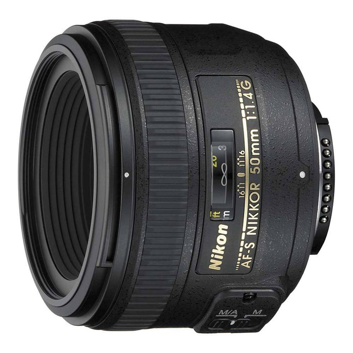 Nikon 50 mm F1.4G AF-S Nikkor Lens - Black