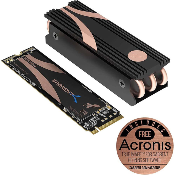 Sabrent 2TB Rocket Nvme PCIe 4.0 M.2 2280 Internal SSD Maximum Performance Solid State Drive (SB-ROCKET-NVMe4-2TB)