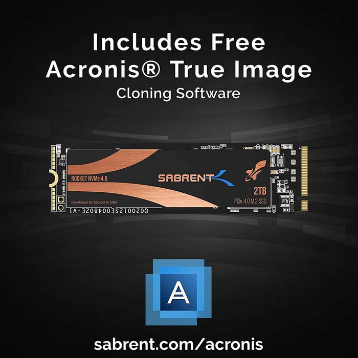 Sabrent 2TB Rocket Nvme PCIe 4.0 M.2 2280 Internal SSD Maximum Performance Solid State Drive (SB-ROCKET-NVMe4-2TB)