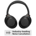 Industry-leading noise cancelling technology in the Sony wh-1000xm4 wireless noise-cancelling black headphones