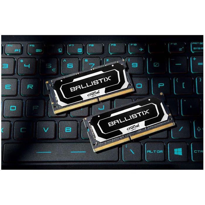 Crucial Ballistix BL2K16G32C16S4B 3200 MHz, DDR4, DRAM, Laptop Gaming Memory Kit, 32GB (16GB x2), CL16, Black