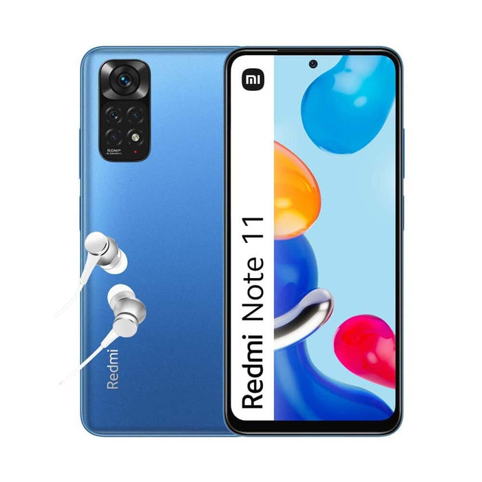 Xiaomi Redmi Note 11 - Smartphone 4+128GB, 6.43 Inch 90Hz FHD+ Amoled Dotdisplay, Snapdragon 680, 50MP AI Quad Camera, 5000mAh, Twilight Blue UK Version